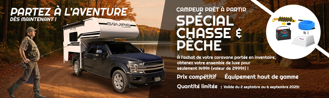 Campeur Prêt à Partir – Spécial Chasse & Pêche 